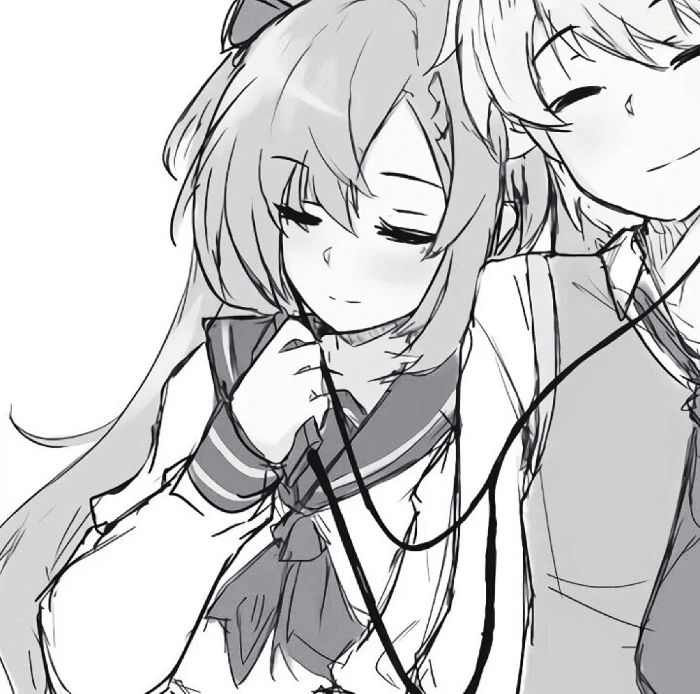 黑白動漫閨蜜頭像,探索自然美景與內心寧靜的旅程