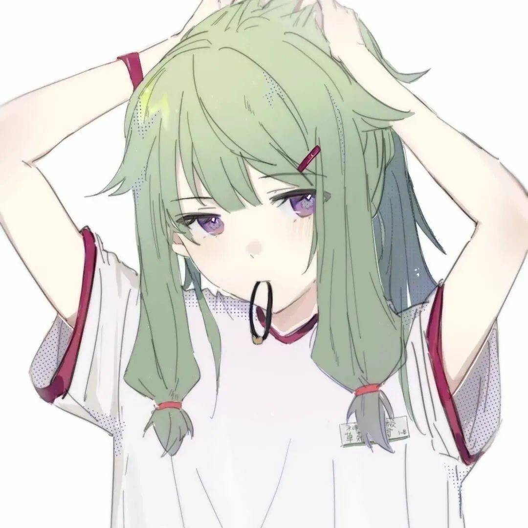 動(dòng)漫綠色系女生頭像繪制指南,步驟與教程