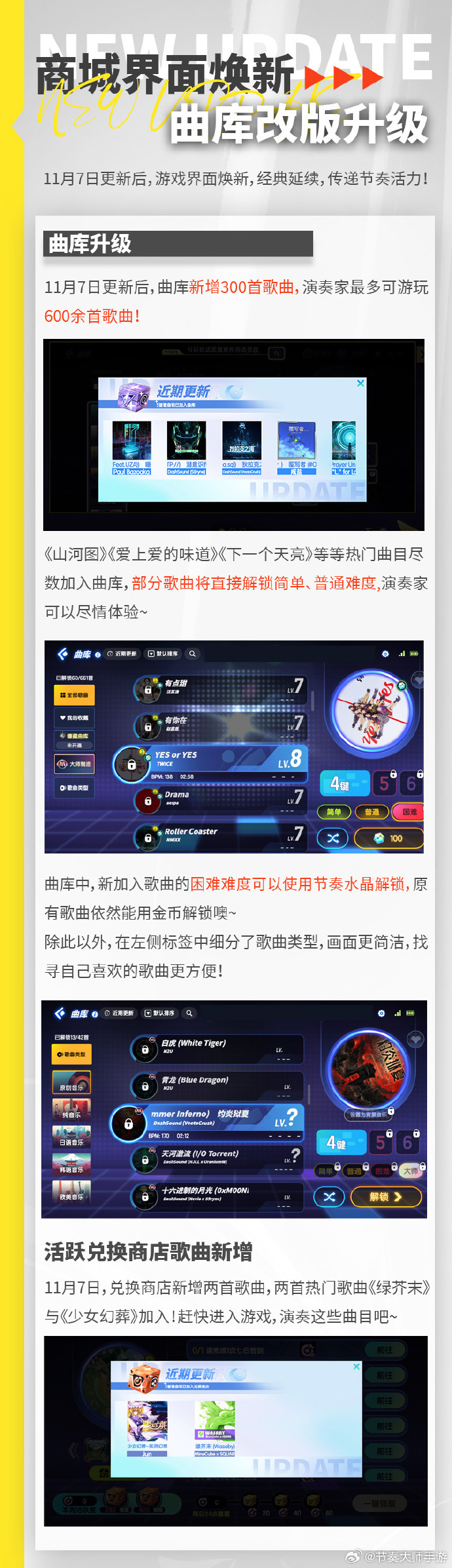 節奏大師最新版更新信息，音樂狂歡升級，節奏掌控再突破！