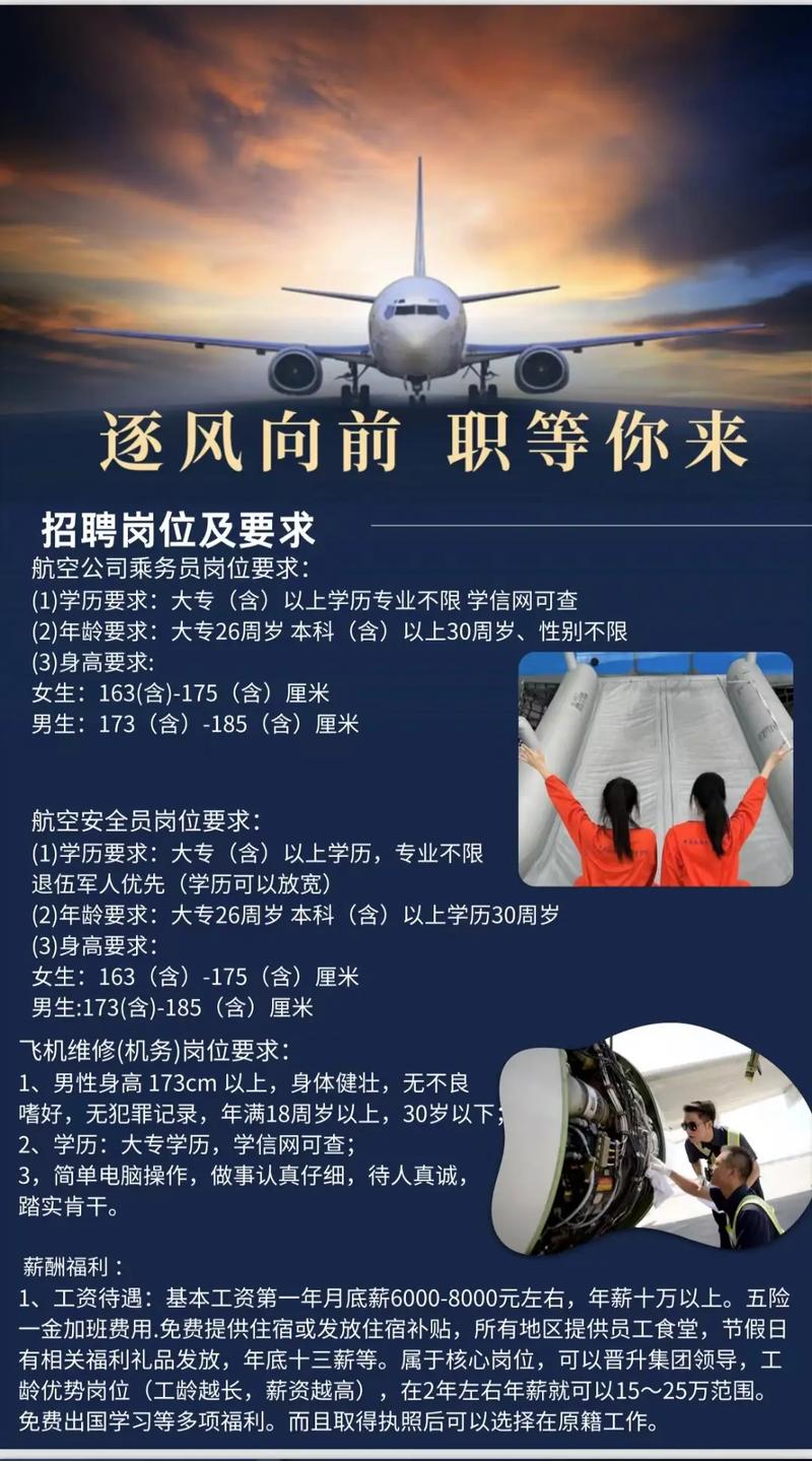 航空公司最新空乘招聘啟事,飛翔夢想從這里起航??