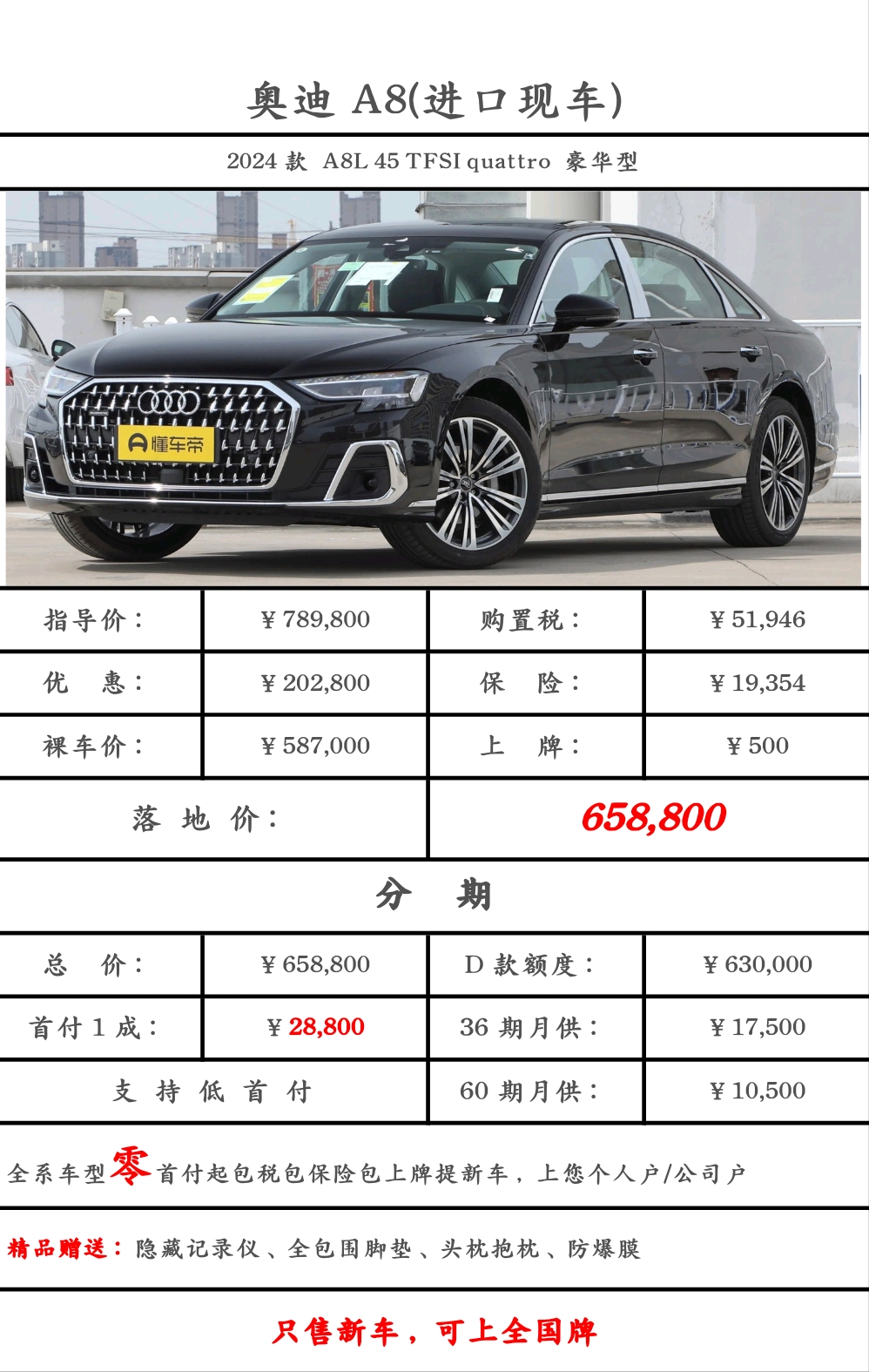 奧迪A8最新款報價,豪華與科技的無縫結合